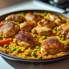 Savory Spanish Chicken Paella recipe