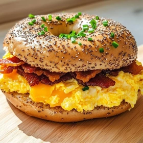 Ultimate Breakfast Bagel Sandwich recipe