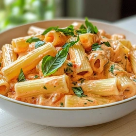 Creamy Tomato Garlic Pasta Delight recipe