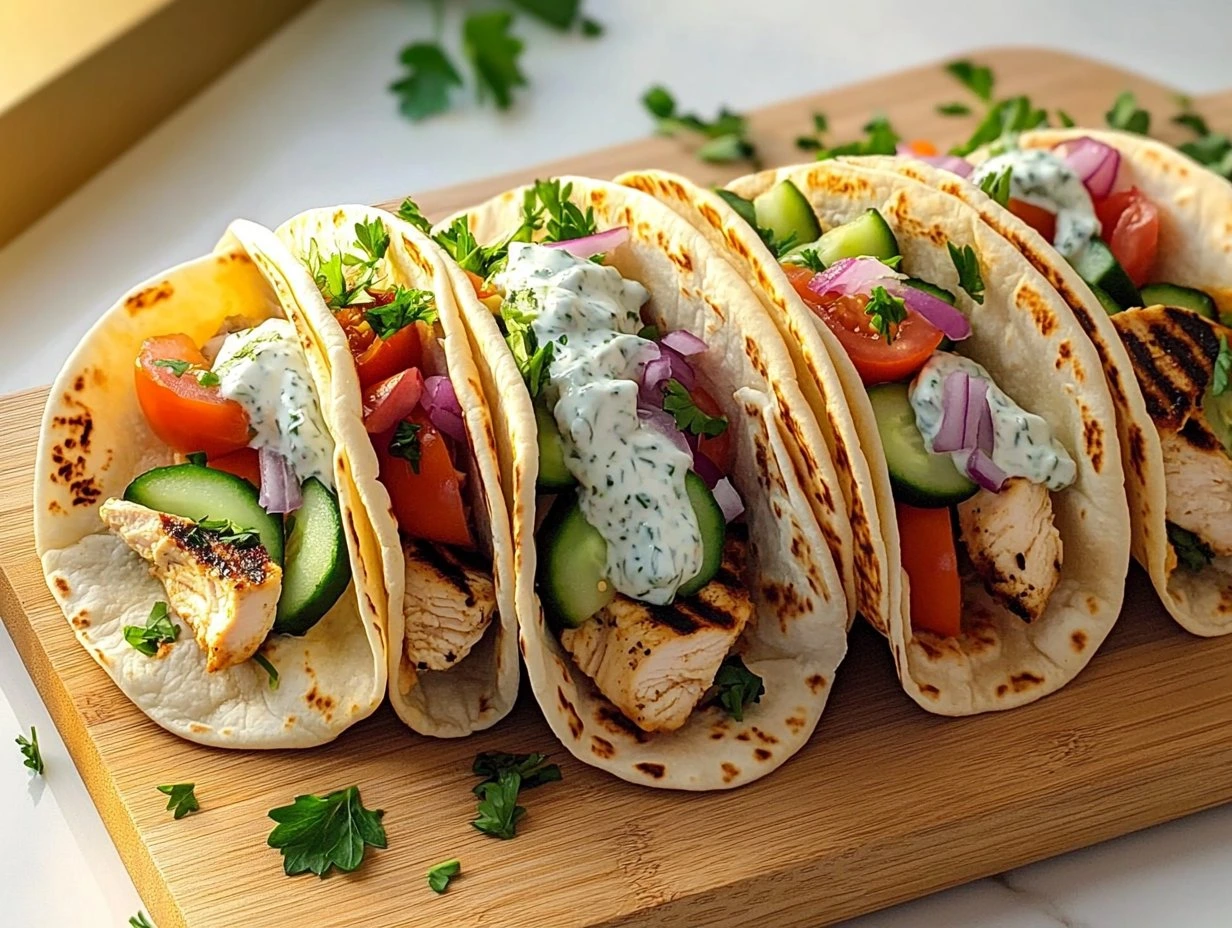 Zesty Mediterranean Chicken Tacos