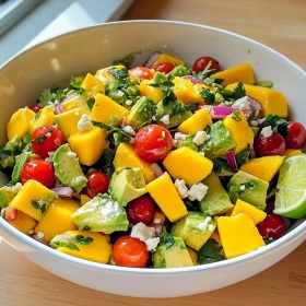 Avocado Mango Salad with Lime recipe