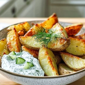 Crispy Greek Potato Wedges recipe