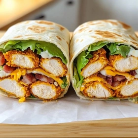 Crispy Chicken Bacon Ranch Wrap recipe