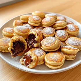 Nutella-Filled Mini Pancake Bombs recipe