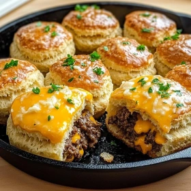Garlic Parmesan Cheeseburger Bombs recipe
