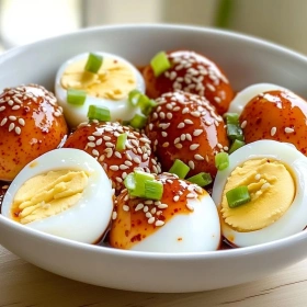 Spicy Gochujang Marinated Eggs recipe