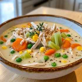 Creamy Chicken Pot Pie Soup recipe