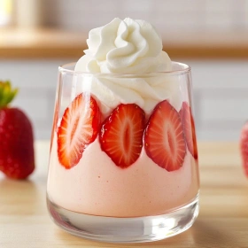 3 Ingredient Strawberry Mousse recipe