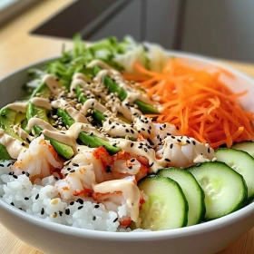 Healthy California Roll Sushi Bowl recipe