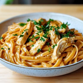 Cowboy Butter Chicken Linguine recipe